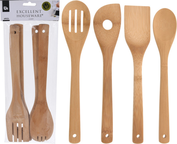 Kochlöffel-Set Bambus