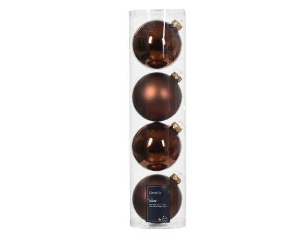 Weihnachtskugel-Box ESPRESSOBRAUN in braun aus Glas