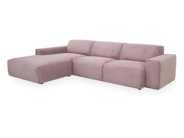 Polsterecke CATALINA in rosa aus Stoff