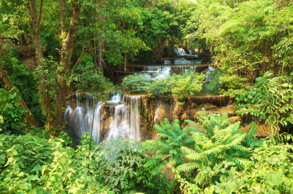 Akustikbild WASSERFALL 2 aus Materialmix