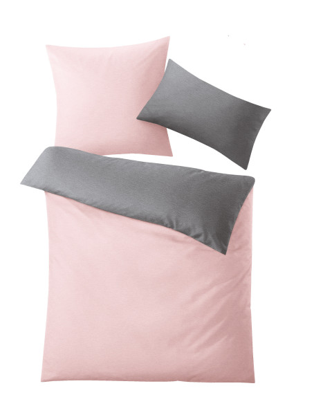 Bettwäsche GRACIA Mako-Satin in rose aus Baumwolle
