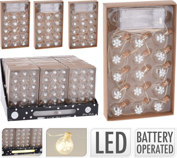 Lichterkette LED aus Glas