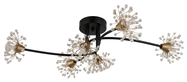 Deckenleuchte FIORE in schwarz aus Metall