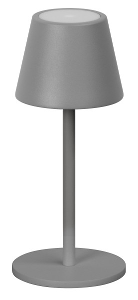 Tischleuchte SALERNO in grau aus Metall