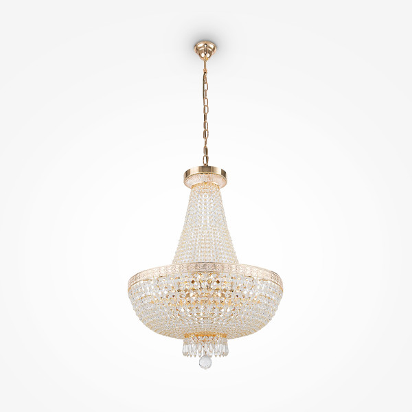 Kronleuchter BELLA in goldfarben aus Metall