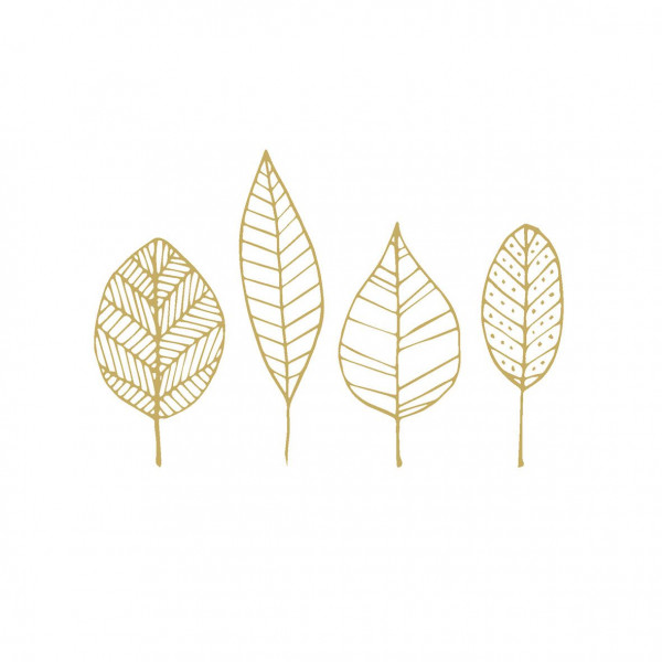 Servietten PURE GOLD LEAVES