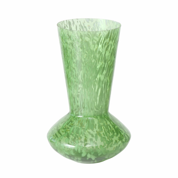 Vase HELINE in grün aus Glas