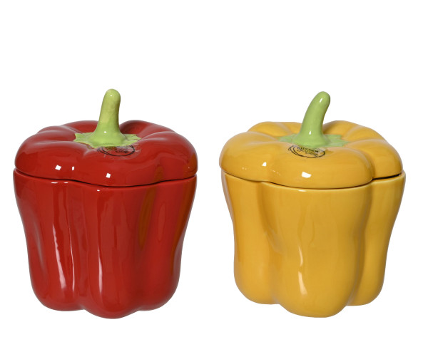 Aufbewahrungsdose PAPRIKA in mehrfarbig aus Dolomit