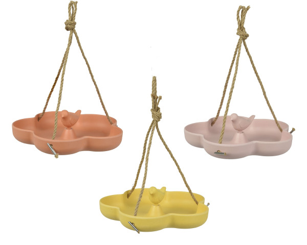 Vogelfutterstelle in mehrfarbig aus 100 % Naturmaterial