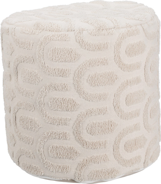 Sitzhocker in sand aus Polyester