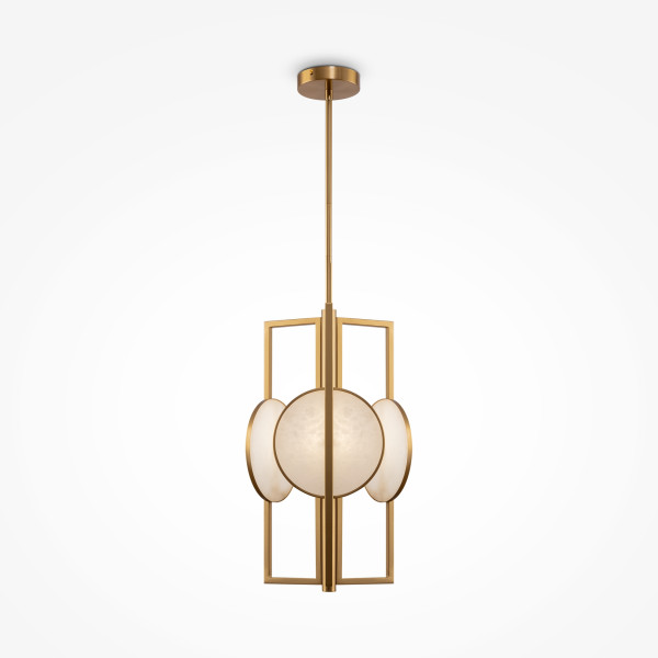 Pendelleuchte MARMO in messingfarben aus Metall