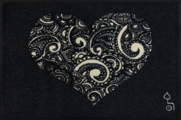 Fußmatte Liebe ist alles in schwarz