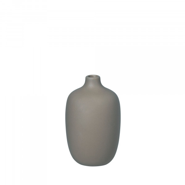 Vase CEOLA in taupe aus Stein