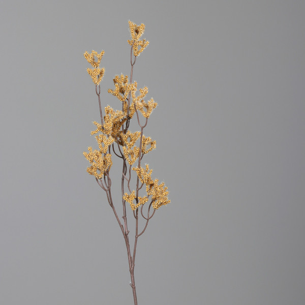 Kunstblume Fruchtstand in gelb