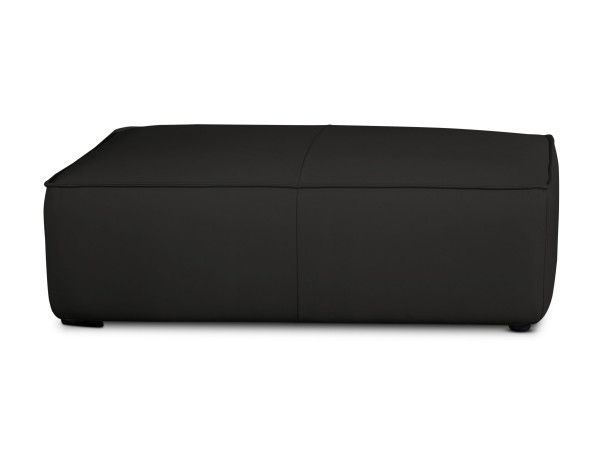 Hocker W.SCHILLIG groß 18050 in schwarz aus Leder