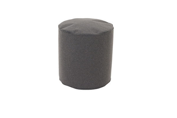 Sitzpouf MONDO SETOSA in anthrazit aus Polyester