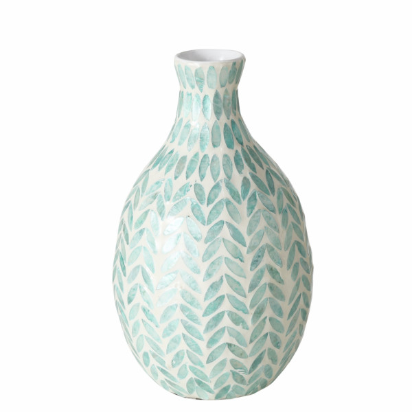 Vase LIVAS in mehrfarbig aus Materialmix