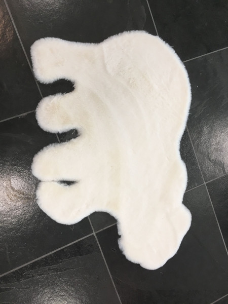 Teppich POLAR in weiß aus Polyester