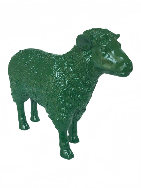 Schaf in grün aus Polyresin