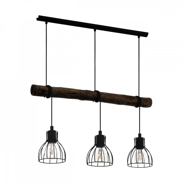 Hängeleuchte HORNINGTOPS in schwarz aus Holz