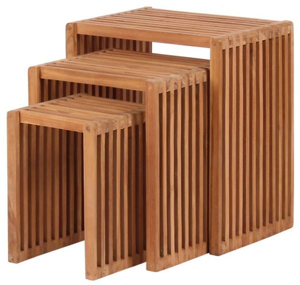 Beistelltischset WOODIE in braun