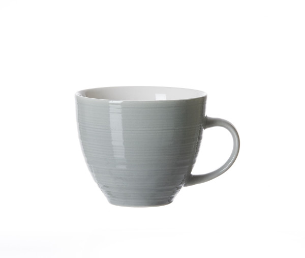 Kaffeeobertasse SUOMI in grau aus Porzellan