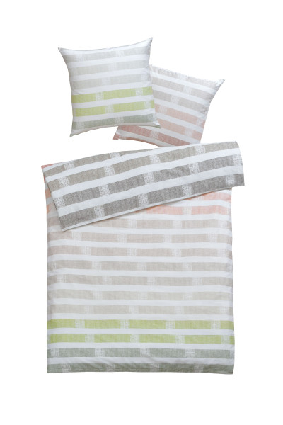 Bettwäsche HELEN Satin multi in bunt aus Baumwolle
