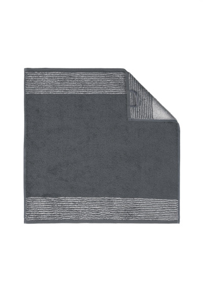 Küchentuch TWO-TONE in Schiefer aus Baumwolle