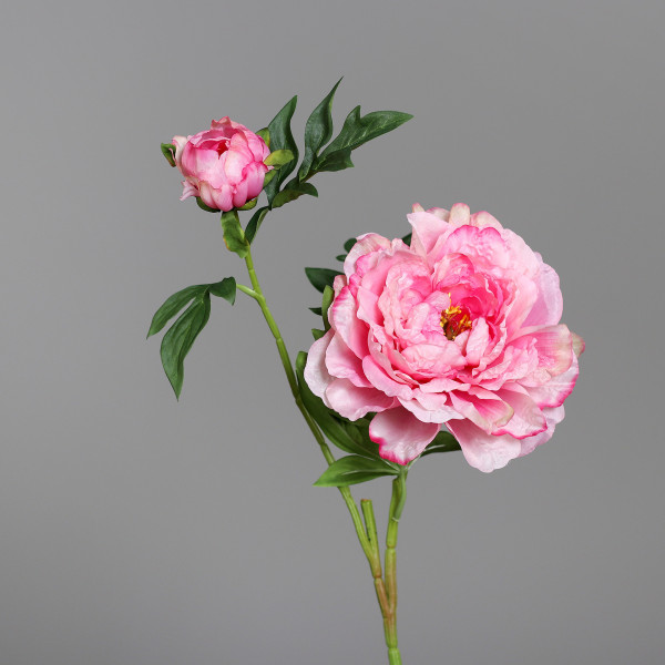 Kunstblume PÄONIE in rosa aus Kunststoff