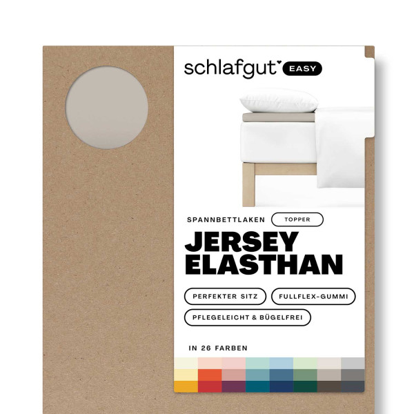 Topperbezug EASY Jersey in sand aus Mischgewebe