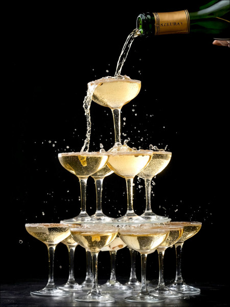 Glasbild CHAMPAGNERTOWER