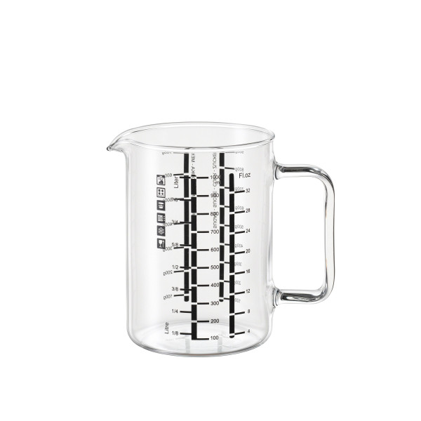 Messbecher in klar aus Glas