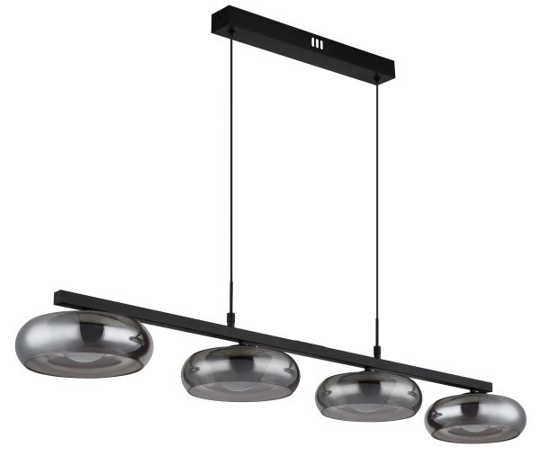 Hängeleuchte CARLENE in schwarz aus Metall