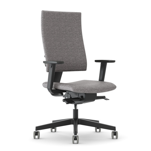 Drehstuhl 4Me in grau aus Stoff