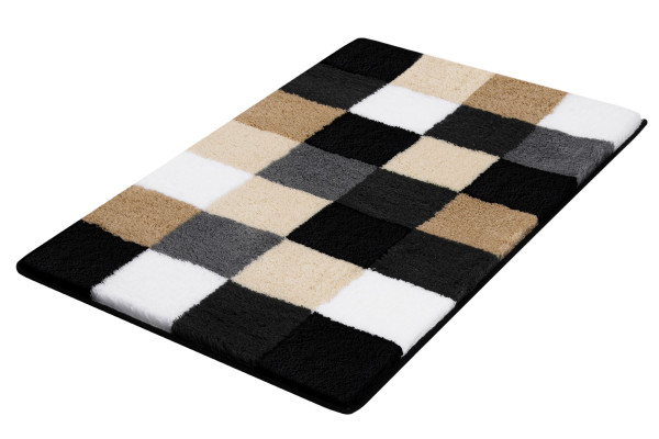 Badteppich CARO in schwarz aus Polyacryl
