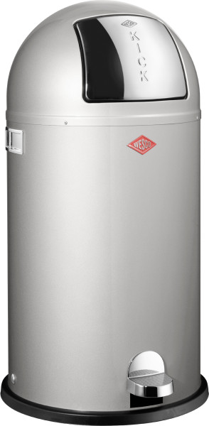 Abfalleimer Kickboy silber (DH 39x75,5 cm)