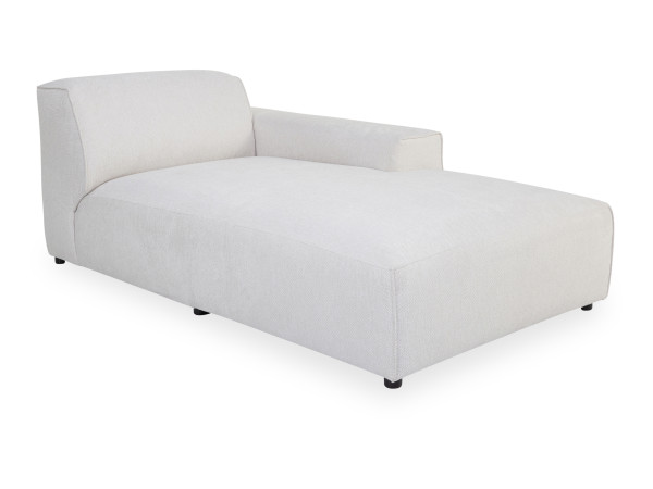 Ottomane SANSIBAR MJOLDEN in snow aus Stoff