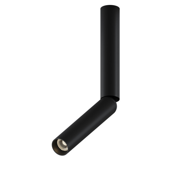 Deckenleuchte FOCUS T in schwarz aus Aluminium