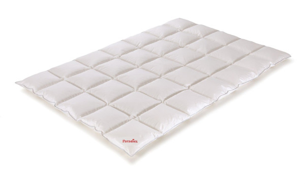 Ganzjahresbett GALIA 100 warm in weiß aus Daune
