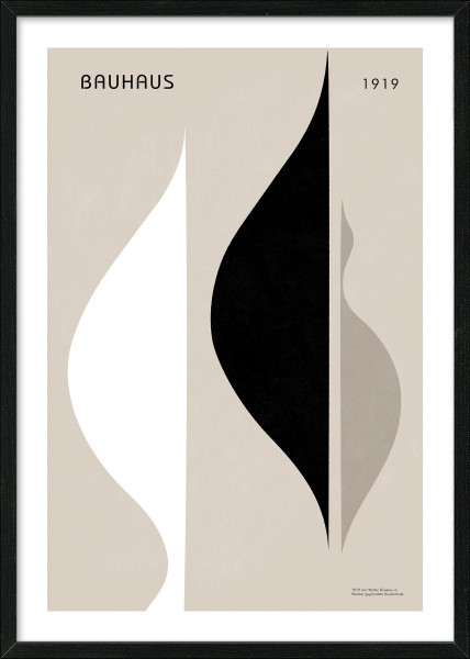 Gerahmtes Bild BAUHAUS 1919
