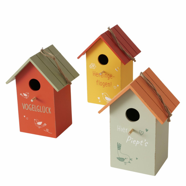 Vogelhaus TWITO in mehrfarbig aus Materialmix