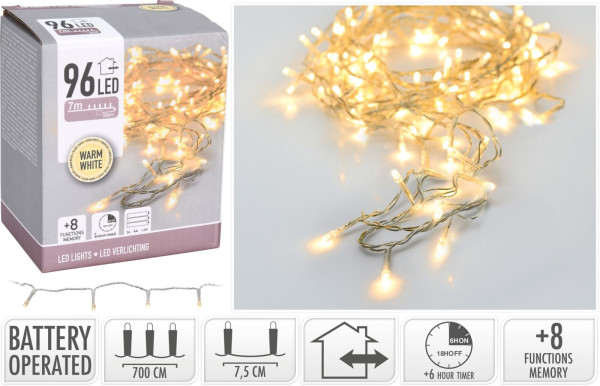 Lichterkette LED in transparent aus Kunststoff