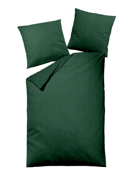 Bettwäsche MONDO Musselin in grün aus Baumwolle