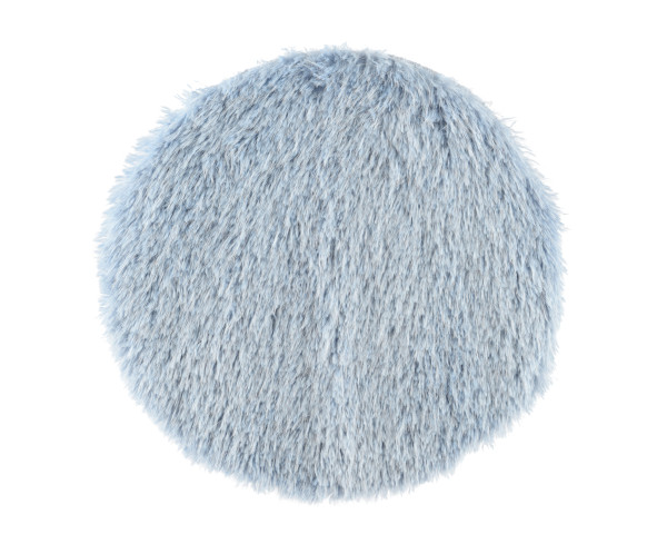 Sitzkissen Kunstfell FLAUSCH in blau aus Stoff