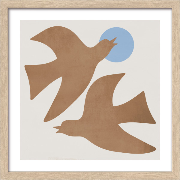 Gerahmtes Bild BROWN BIRD