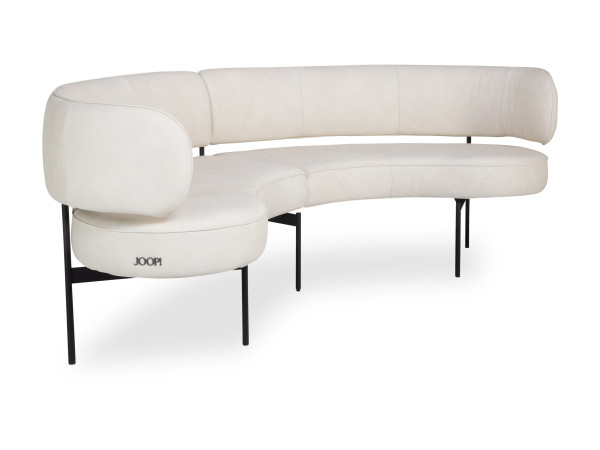 Bank Dining JOOP! CIRCLES in creme aus Leder