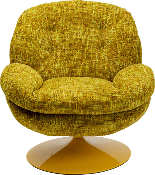 Drehsessel COSY in gelb aus Stoff