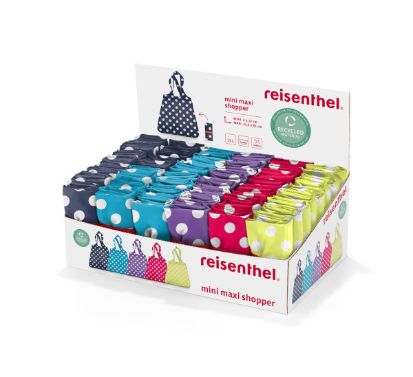 mini-maxi-Shopper reisenthel - dots in bunt aus Polyester