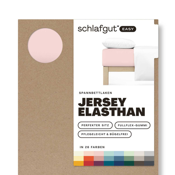 Spannbettlaken EASY Jersey in Purple aus Mischgewebe