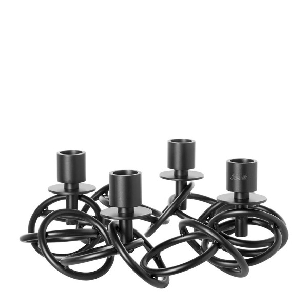 Dekokranz SONETTE in schwarz aus Aluminium